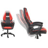 Fauteuil bureautique noir / rouge