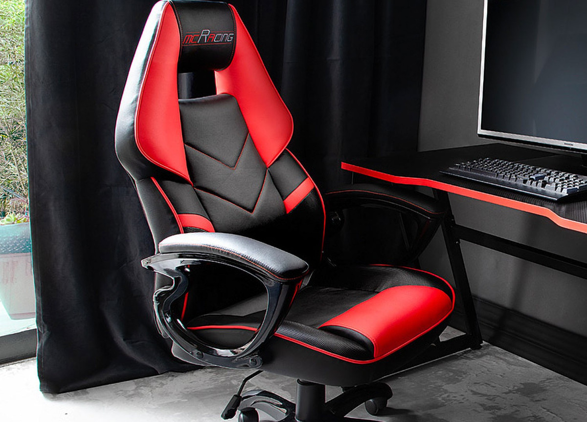 Fauteuil bureautique noir / rouge