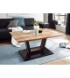 Table basse design bois acacia et métal