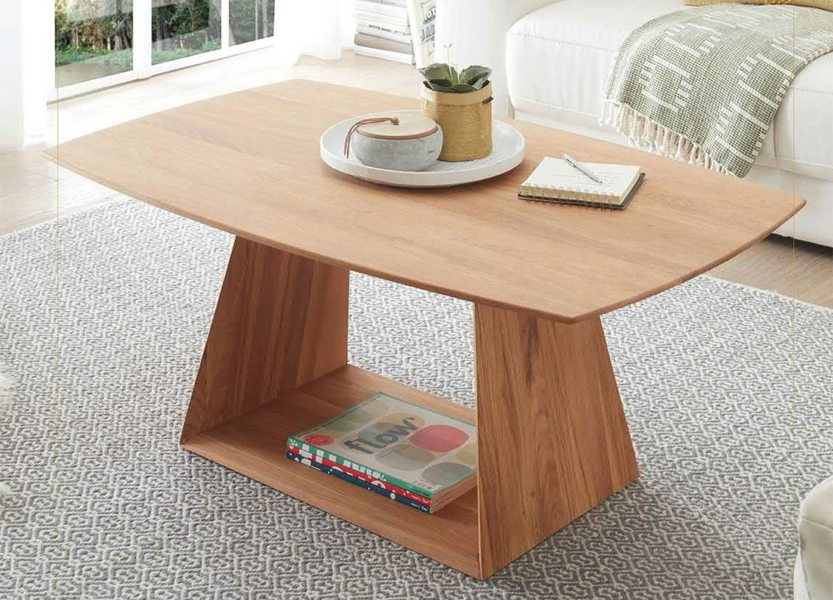 Table basse design bois naturel massif