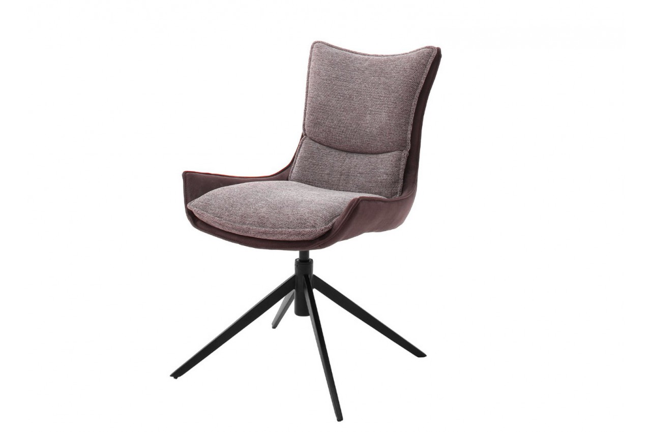 Chaise de salle à manger 2 pièces, chaise pivotante, fauteuil, pieds en  métal, blanc, 59x63x86cm