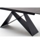 Table design 160-240 céramique anthracite
