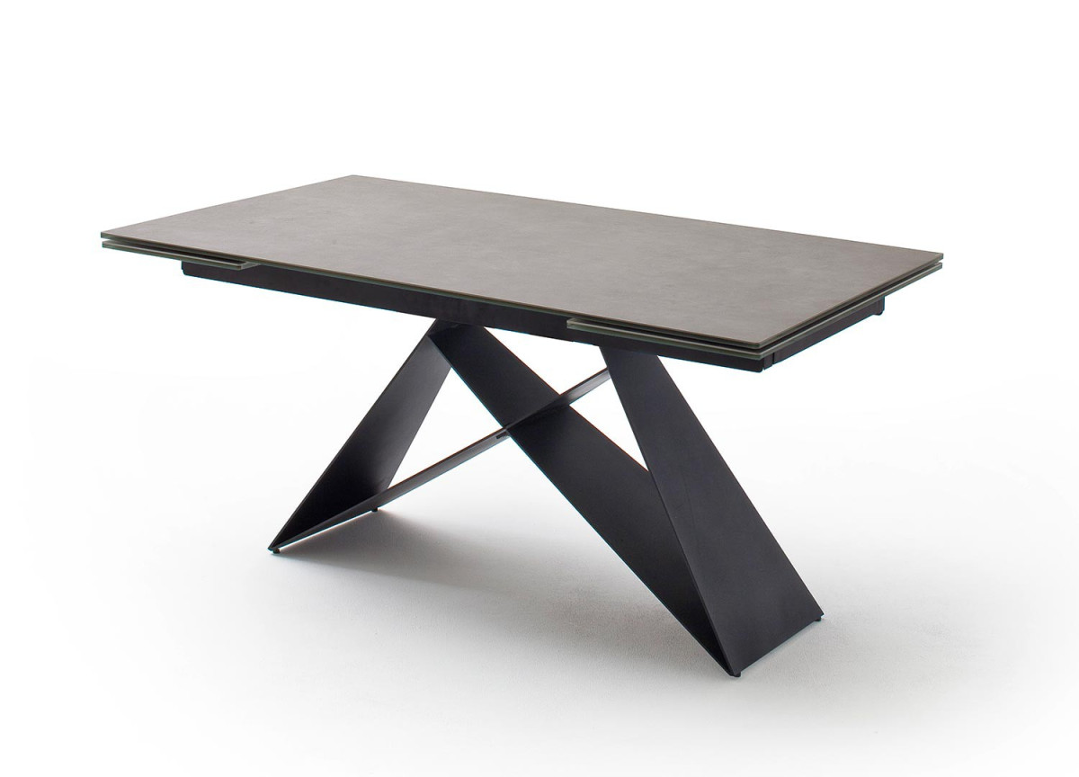 Table design 160-240 céramique anthracite