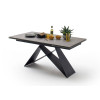 Table design 160-240 céramique anthracite