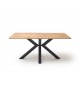 Table de repas design rectangulaire bois et métal