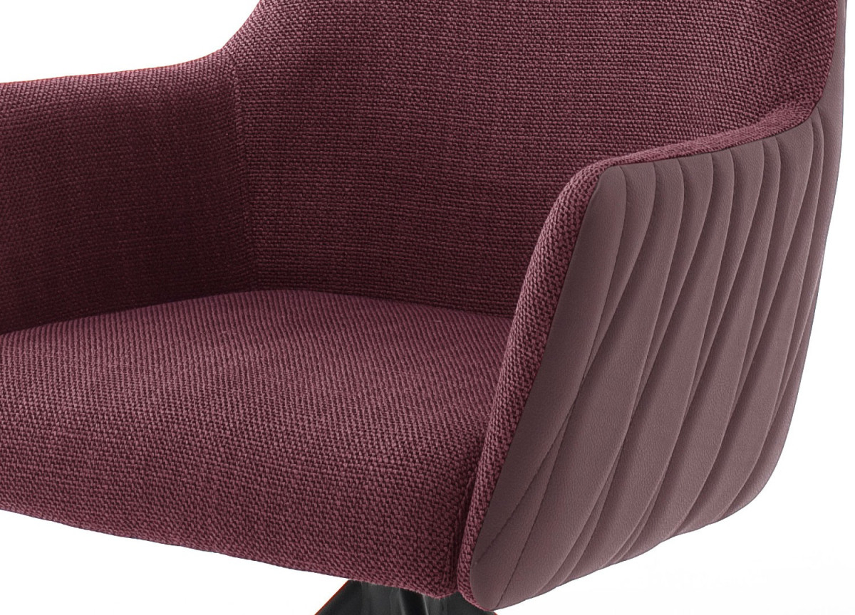 2 Chaises pivotantes 360° avec accoudoirs