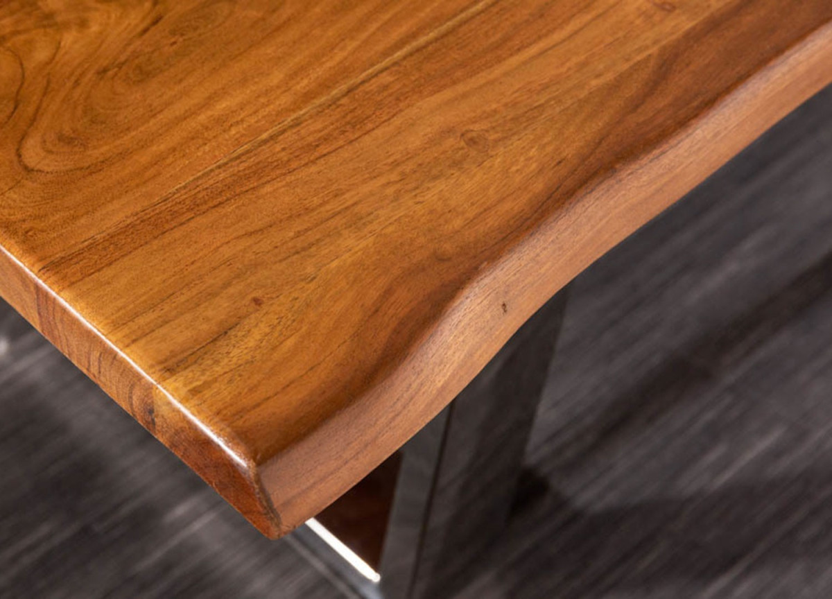 Table basse design 110 cm / Bois acacia