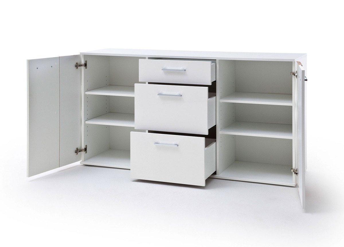 Meuble buffet 2 portes 3 tiroirs