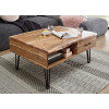 Table basse avec plateau relevable et rangement