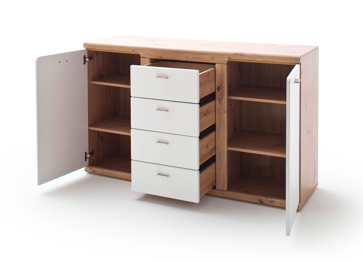 Meuble buffet 2 portes 4 tiroirs