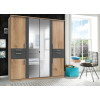 Armoire 6 portes - Double miroir / Lingère / Dressing / Tiroirs