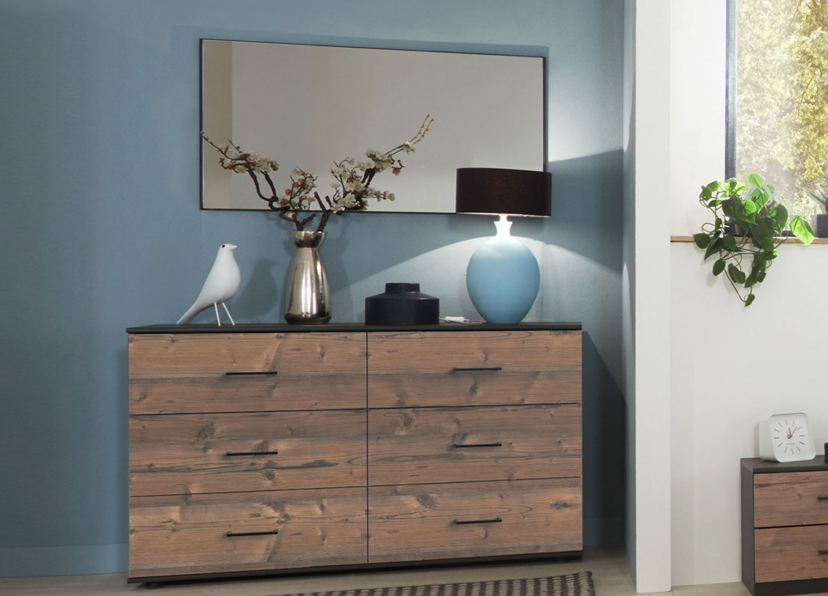 Commode de chambre 6 tiroirs