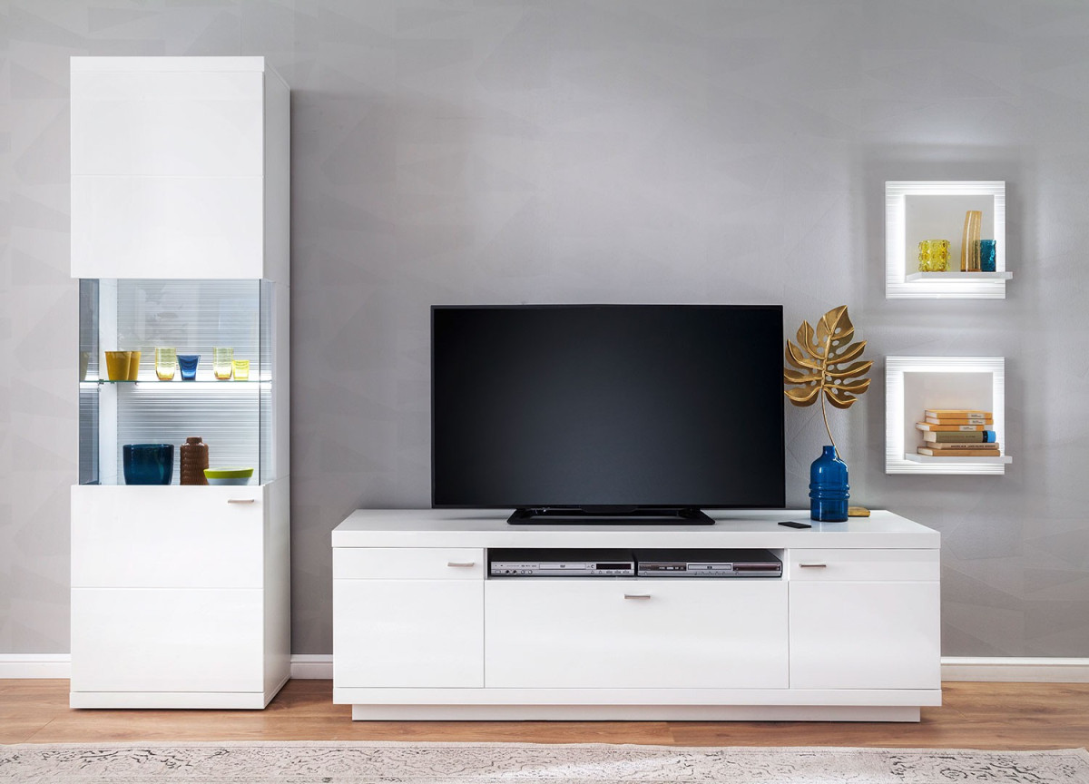 Meuble TV bas / Vitrine & étagères design