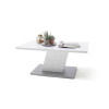 Table basse rectangulaire blanc laqué design
