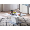 Table basse rectangulaire blanc laqué design