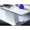 Table basse rectangulaire blanc laqué design