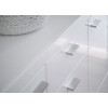Buffet blanc laqué design 3 portes 1 tiroir 160 cm
