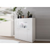 Buffet haut blanc laqué design 3 portes
