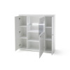 Buffet haut blanc laqué design 3 portes