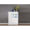 Buffet haut blanc laqué design 2 portes
