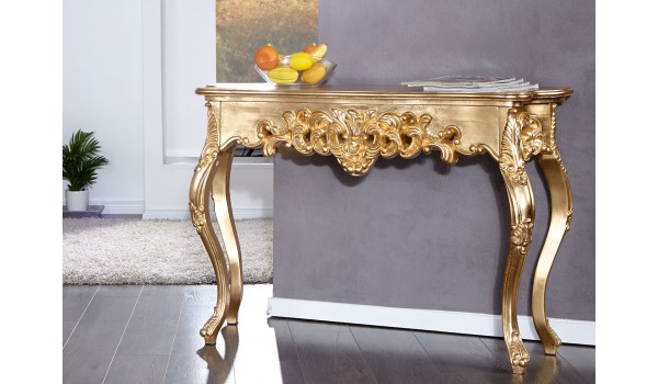 Console baroque dorée