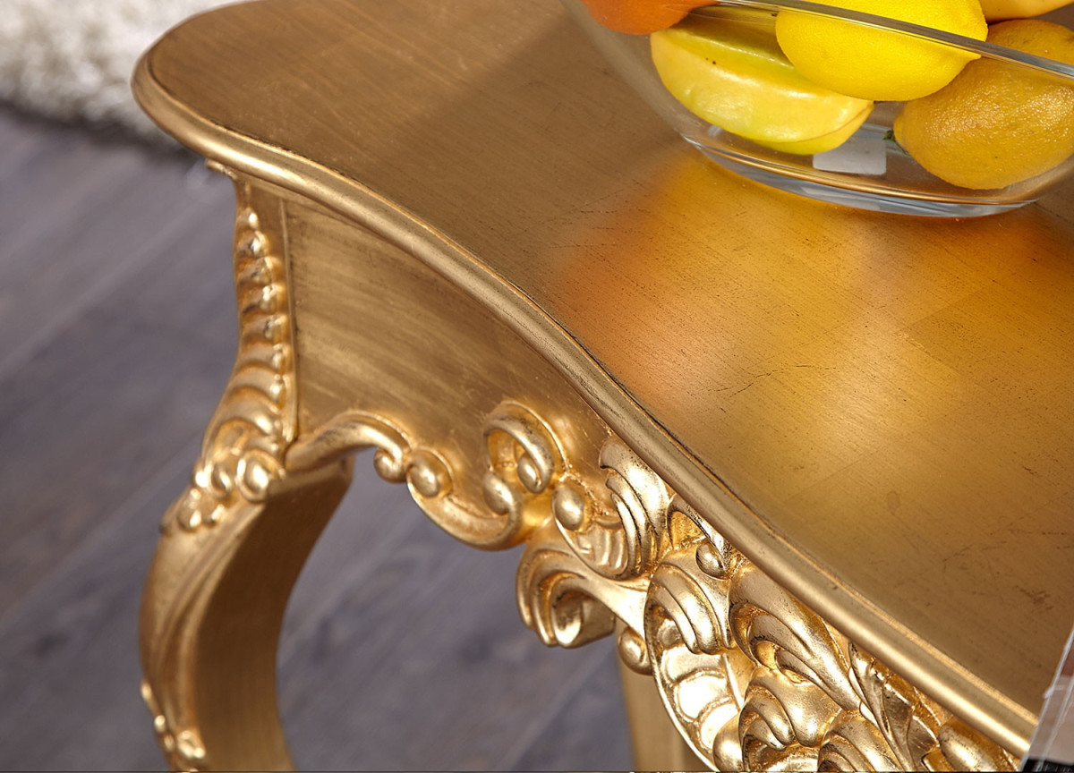 Console baroque dorée