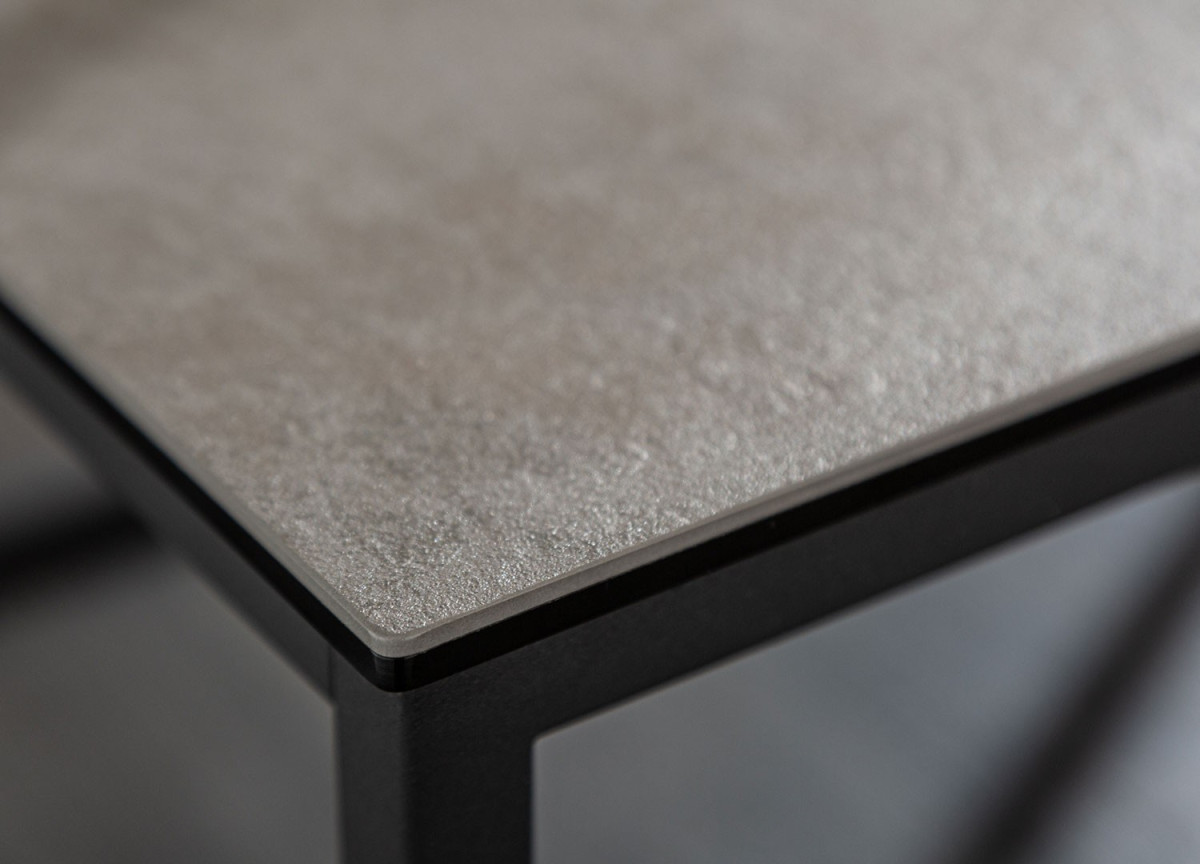 Table Basse Design en Céramique Gris béton