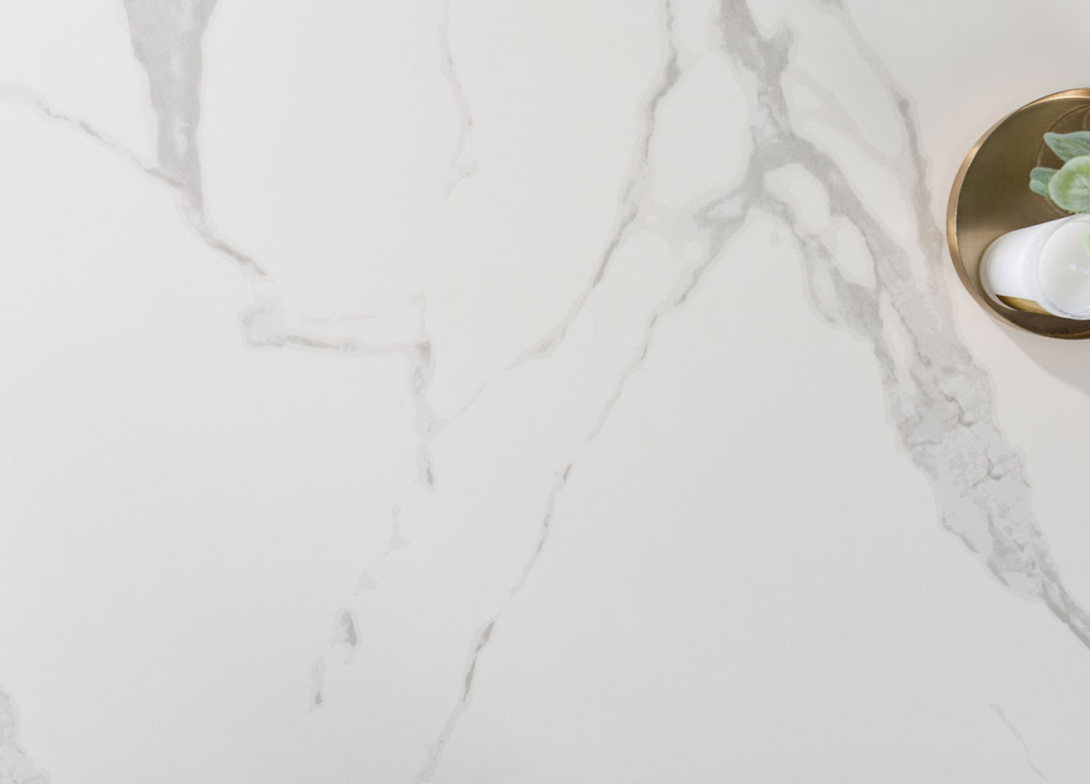 Table Basse en Céramique Marbre Blanc / Gris