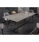 Table design rectangulaire / Céramique et piétement métal noir