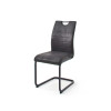 Chaises tissu noir ou grise vintage lot de 4