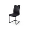 Chaises tissu noir ou grise vintage lot de 4