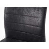 Chaises tissu noir ou grise vintage lot de 4