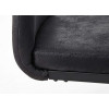 Chaises tissu noir ou grise vintage lot de 4