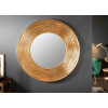 Miroir mural rond 100 cm déco doré vintage