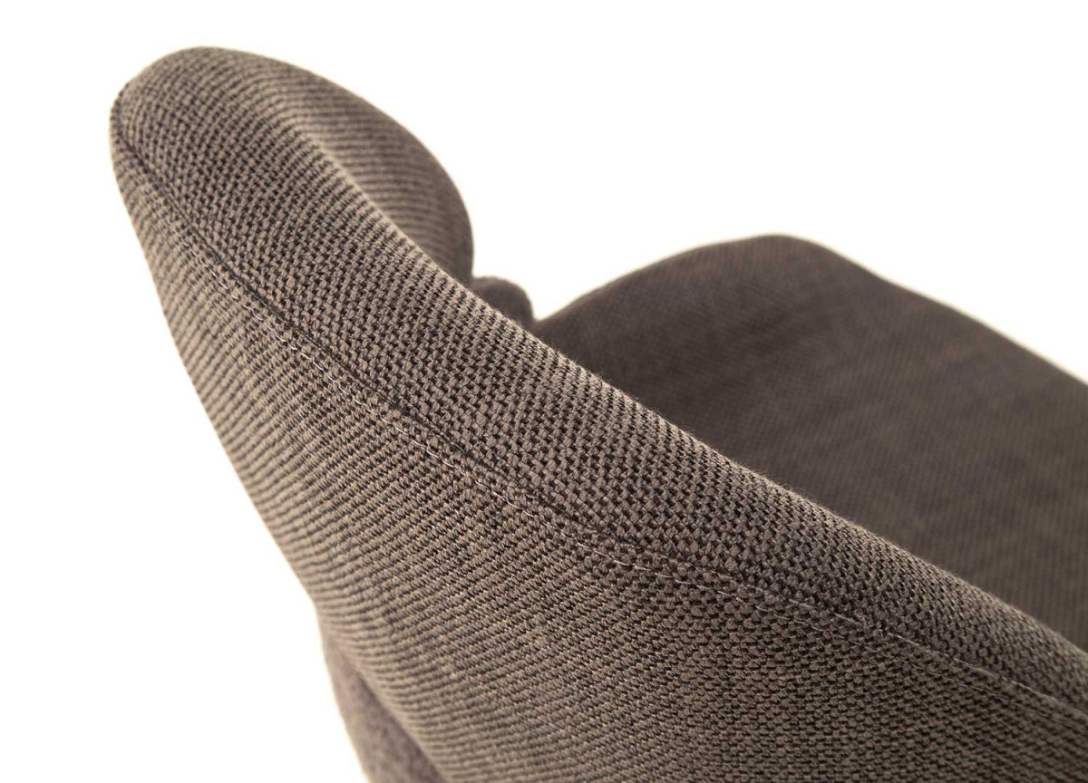 Chaises confortables en tissu - Pieds pivotant 180°