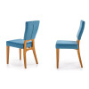 Chaises confortables en velours - Bleu ou grise