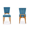 Chaises confortables en velours - Bleu ou grise