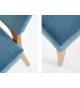 Chaises confortables en velours - Bleu ou grise