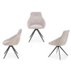 2 Chaises design en tissu pas cher