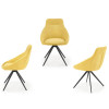 2 Chaises design en tissu pas cher