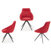 2 Chaises design en tissu pas cher