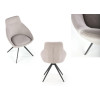 2 Chaises design en tissu pas cher