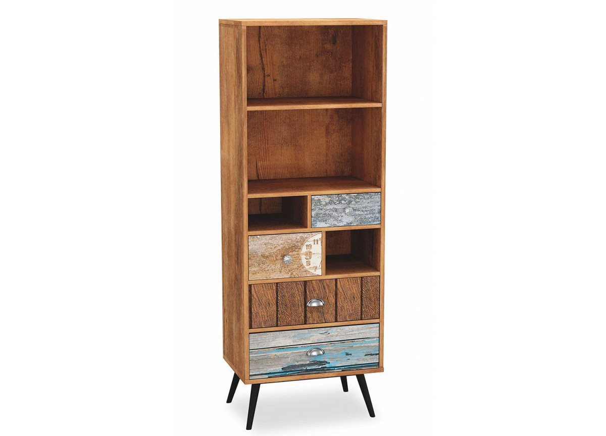 Meuble bibliothèque vintage hauteur 180 cm