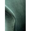 Chaises design velours vert foncé / Pieds design noir