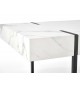 Table basse originale marbre blanc et noir