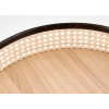 Table d'appoint en rotin naturel ronde