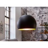 Suspension luminaire 1 boule noir et doré