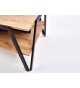 Table basse moderne rectangulaire bois et métal