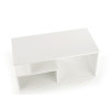 Table basse rectangulaire pas cher blanche