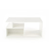 Table basse rectangulaire pas cher blanche